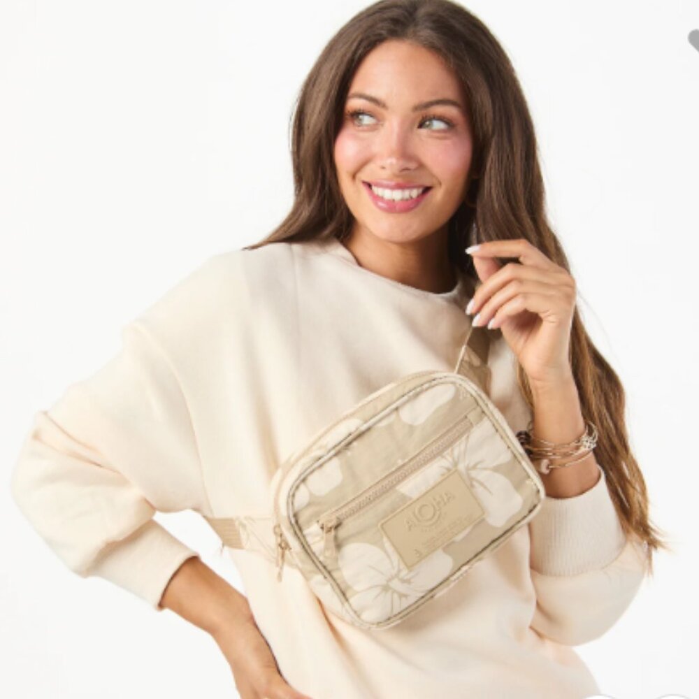 ALOHA Collection Cream Crossbody Bag